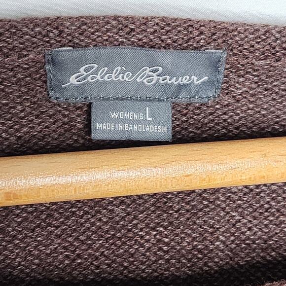 Eddie Bauer Brown Pullover Sweater Women's Size Large - Picture 3 of 4